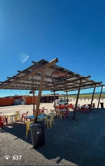 Post do Instagram da SV: estrutura de usina solar sobre a área de convivência — 637 visualizações